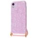 Чохол Confetti Jelly Case на шнурку для iPhone XR Pink купити