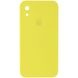 Чехол Silicone Case FULL+Camera Square для iPhone XR Yellow купить