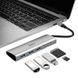 Перехідник для Macbook USB-C хаб WIWU 532ST Alpha 5 in 1 Gray