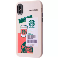 Чохол Brand Design Case для iPhone X | XS Starbucks White купити