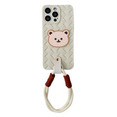 Чохол Weaving Bear Case для iPhone 13 PRO MAX Antique White
