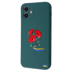 Чохол WAVE Ukraine Edition Case with MagSafe для iPhone 11 Poppies Green купити