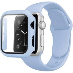 Ремінець Silicone BAND+CASE для Apple Watch 38 mm Lilac