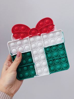 Pop-It іграшка Holiday Box (Святкова коробка) White/Green купити