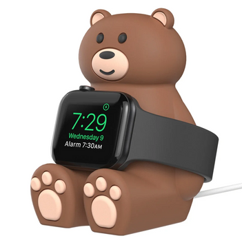 Подставка Tiny Bear для зарядки Apple Watch Brown - ash-mobile.com.ua - фото 1