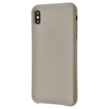 Чохол Leather Case GOOD для iPhone XS MAX Taupe - ash-mobile.com.ua - фото 1