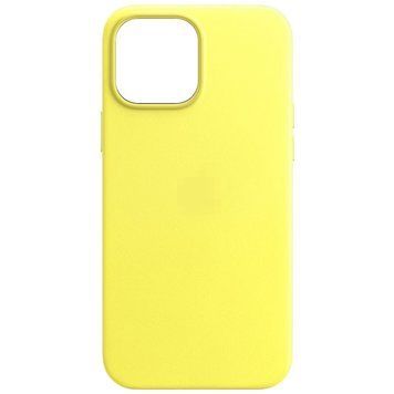 Чохол ECO Leather Case with MagSafe для iPhone 15 Yellow - ash-mobile.com.ua - фото 1