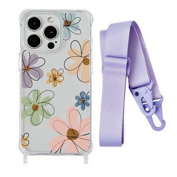 Чехол прозрачный с ремешком Print Flower для iPhone X | XS Spring Breeze/Glycine - ash-mobile.com.ua - фото 1