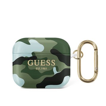 Чохол Guess (Original EST.1981) для AirPods 3 Millitary Blue/Green - ash-mobile.com.ua - фото 1