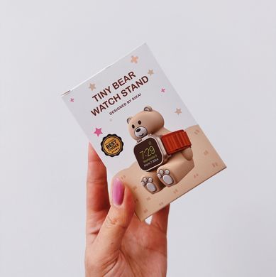 Подставка Tiny Bear для зарядки Apple Watch Brown - ash-mobile.com.ua - фото 9
