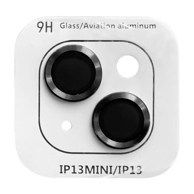 Защитное стекло Metal Classic на камеру для iPhone 13 | 13 MINI Black