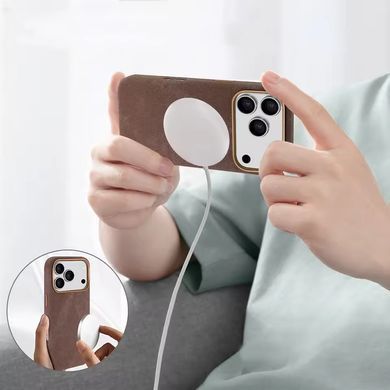 Чехол Suede with MagSafe для iPhone 17 PRO Desert