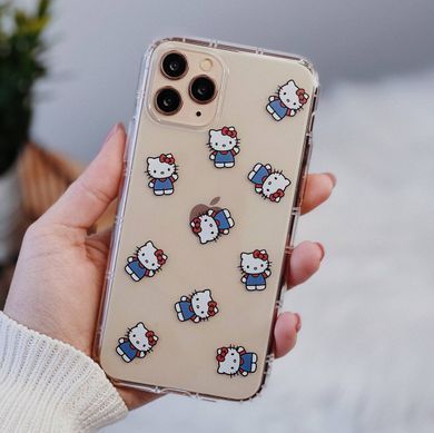Чохол прозорий Print Hello Kitty для iPhone 17 Head Red