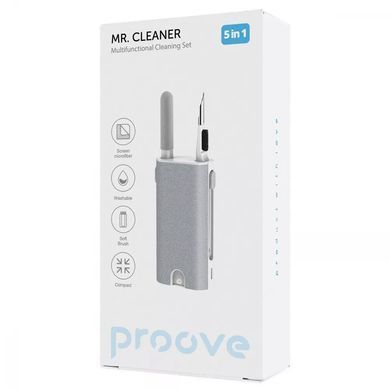 Багатофункціональний набір для чищення гаджетів Proove Mr. Cleaner 5in1 White - ash-mobile.com.ua - фото 2
