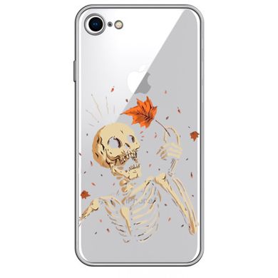Чехол прозрачный Print Halloween для iPhone 7 | 8 | SE 2 | SE 3 Skeleton купить