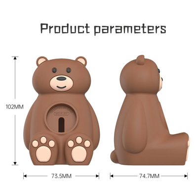 Подставка Tiny Bear для зарядки Apple Watch Brown