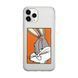 Чохол прозорий Print Кролик для iPhone 12 PRO MAX Orange
