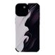 Чехол Ribbed Case для iPhone 15 Marble Black/White