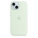 Чехол Silicone Case Full OEM для iPhone 15 Soft Mint - ash-mobile.com.ua - фото 1