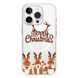 Чохол прозорий Print NEW YEAR with MagSafe для iPhone 17 PRO MAX Three deer