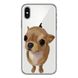 Чохол прозорий Print Dogs для iPhone X | XS Dog Chihuahua Light-Brown купити