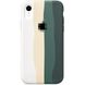 Чохол Rainbow Case для iPhone XR White/Pine Green