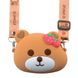 Сумка на плечо для детского фотоаппарата Bear Strawberry Head 10,5*12,7*4 Brown