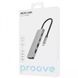 Перехідник для Macbook Type-C-Хаб Proove Iron Link 5 in 1 (2*Type-C + 2*USB3.0 + HDMI) Silver