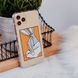 Чохол прозорий Print Кролик для iPhone 12 PRO MAX Orange
