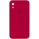 Чохол Silicone Case FULL+Camera Square для iPhone XR Rose Red купити