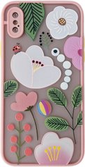 Чехол AVENGER Print для iPhone X | XS Flower and Ladybug Pink купить