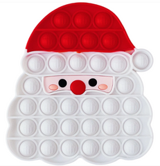 Pop-It іграшка Santa Claus (Дід Мороз) Red/White купити