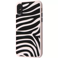 Чехол Brand Design Case для iPhone XS MAX Black and White купить