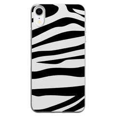 Чехол прозрачный Print Zebra для iPhone XR купить