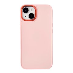 Чехол Matte Colorful Metal Frame для iPhone 14 Plus Pink Sand