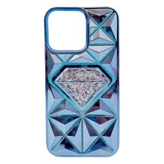 Чехол Diamond Mosaic для iPhone 15 Plus Sierra Blue