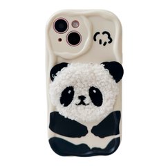 Чехол 3D Panda Case для iPhone 15 Plus Biege