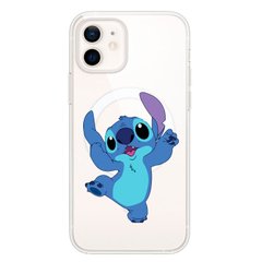 Чехол прозрачный Print Blue Monster with MagSafe для iPhone 11 Happy купить