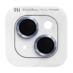 Защитное стекло Metal Classic на камеру для iPhone 15 | 15 Plus Sierra Blue