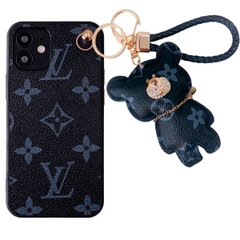 Чехол ЛВ Leather c брелком для iPhone 12 MINI Gray купить