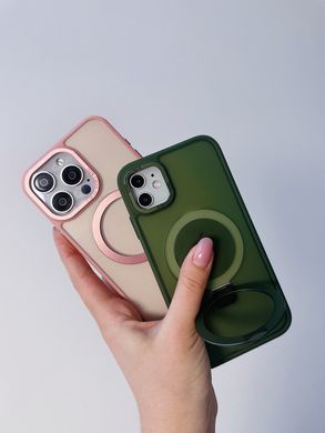 Чехол Matte Guard MagSafe с подставкой для iPhone 15 White - ash-mobile.com.ua - фото 3