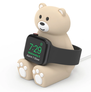 Подставка Tiny Bear для зарядки Apple Watch Biege - ash-mobile.com.ua - фото 1