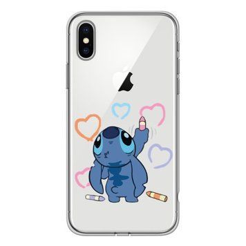 Чехол прозрачный Print Monster для iPhone XS MAX Blue Draw - ash-mobile.com.ua - фото 1
