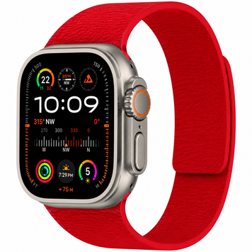Ремінець Silicone Magnetic Strap для Apple Watch 42mm | 44mm | 45mm | 46mm | 49mm Red