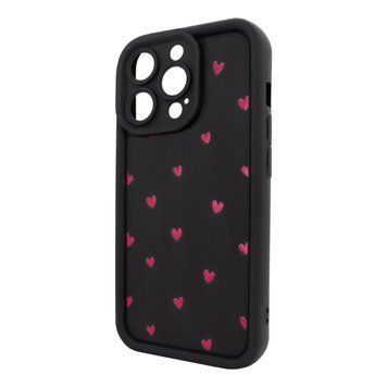 Чехол Wilkins Case для iPhone 13 PRO MAX Tiny Hearts Black/Red - ash-mobile.com.ua - фото 1