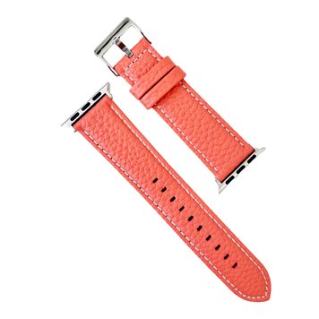 Ремешок New Hermes Leather для Apple Watch 42mm | 44mm | 45mm | 46mm | 49mm Peach - ash-mobile.com.ua - фото 1