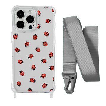 Чохол прозорий з ремінцем Print Happy Nice для iPhone 11 PRO Lazybug/Silver - ash-mobile.com.ua - фото 1