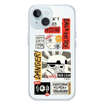 Чохол прозорий Print STARWARS with MagSafe для iPhone 15 Stormtrooper - ash-mobile.com.ua - фото 1