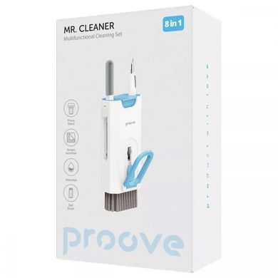Багатофункціональний набір для чищення гаджетів Proove Mr. Cleaner 8in1 White - ash-mobile.com.ua - фото 2