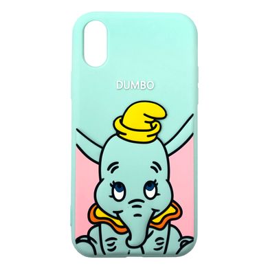 Чохол Cartoon heroes для iPhone XS MAX Слоник Mint - ash-mobile.com.ua - фото 1